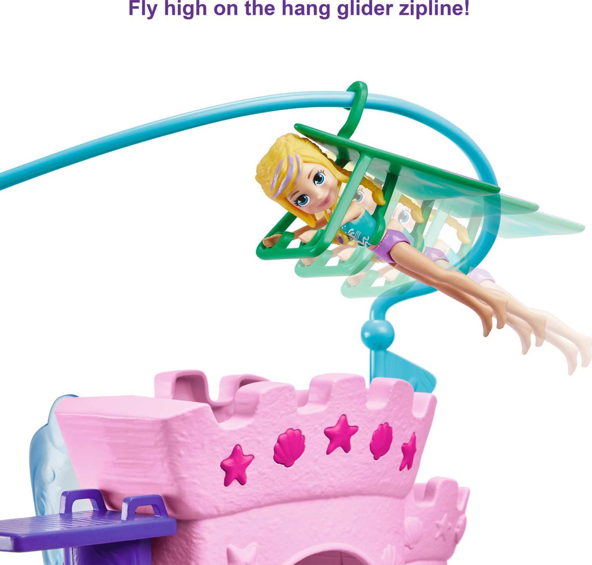 Polly Pocket Dolls & Playset, Sea & Swim Adventure with 3-inch Polly Doll & Water Play Accessories - Image 4