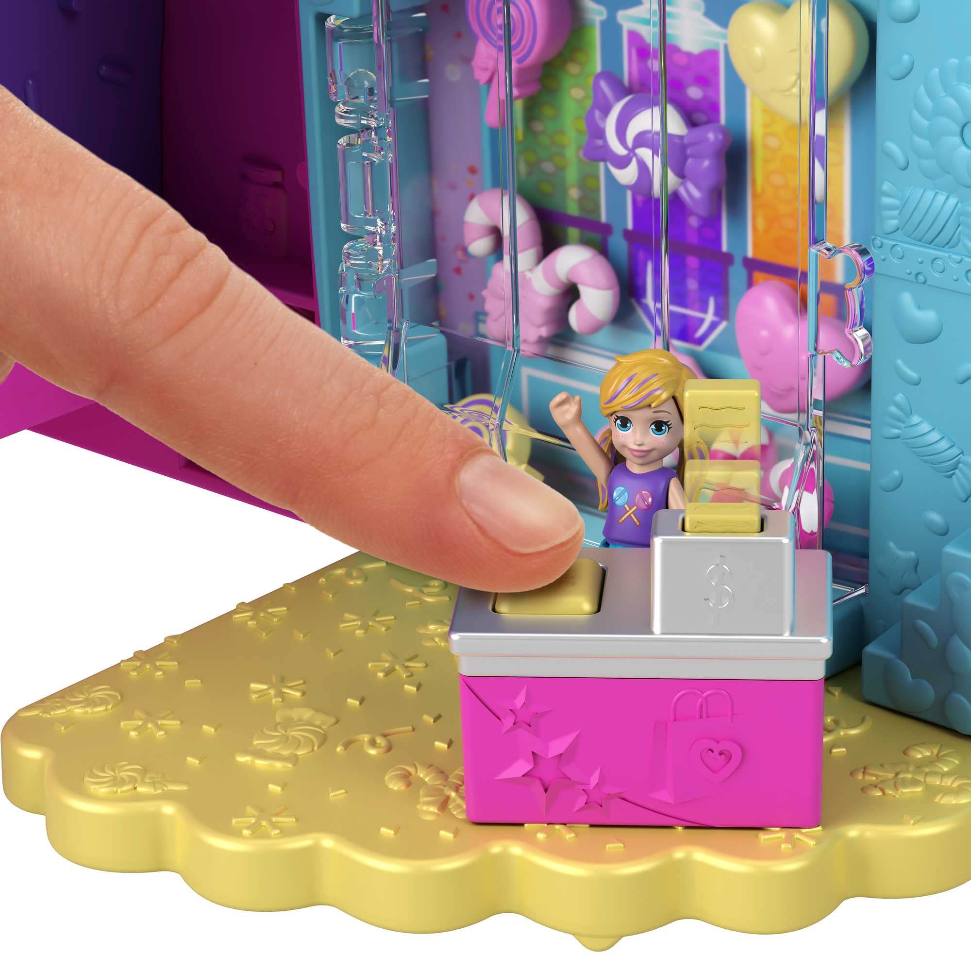 Polly Pocket Travel Toy, Gumball Bear Playset with 2 Micro Dolls & 26 Surprise Accessories, Animal Toy Compact - Image 5